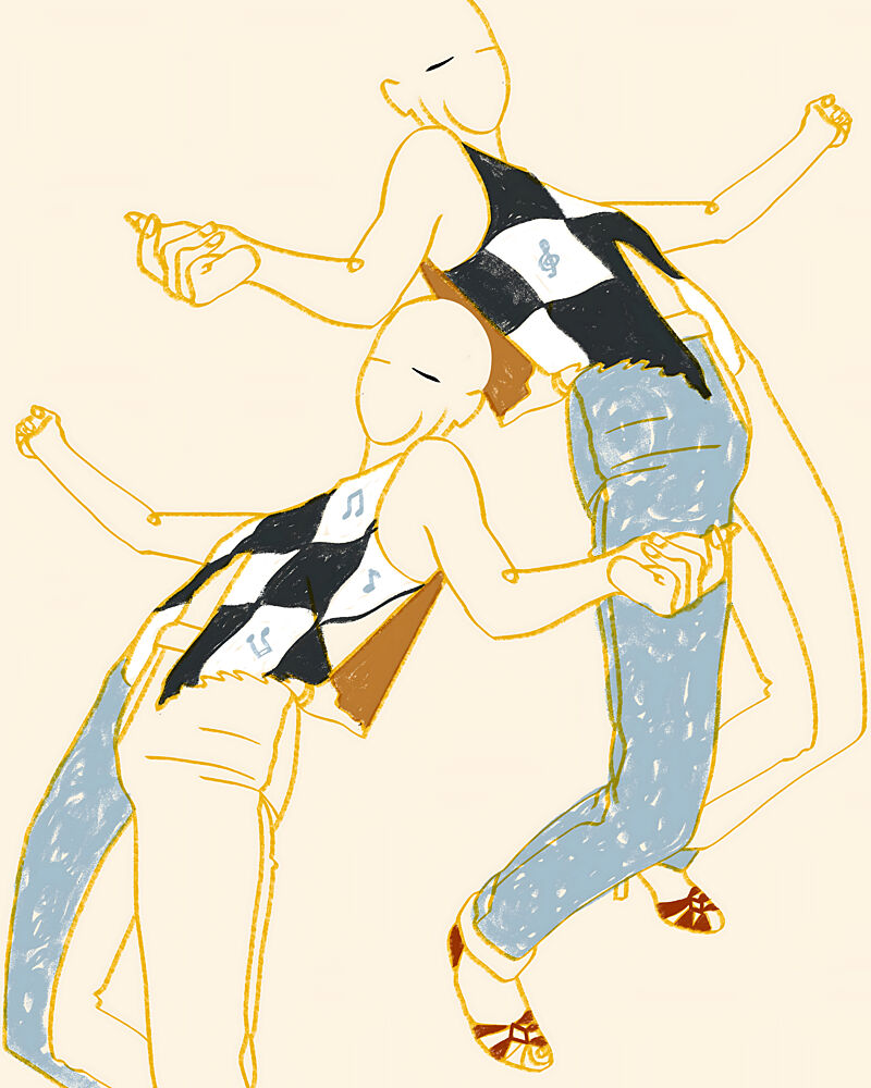 Argyle Music Dancers art print by Uma Gokhale for $57.95 CAD