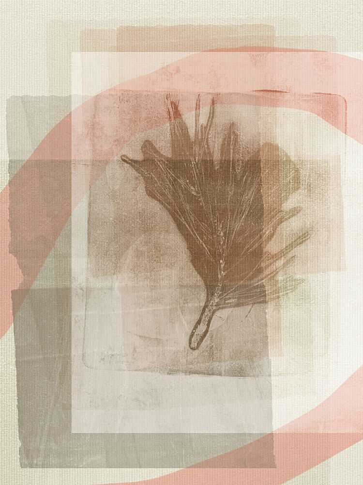 Layered Leaf Abstract art print by Dina Dankers for $57.95 CAD