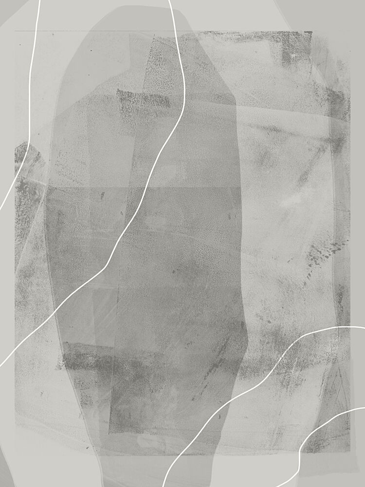 Fluid Grey Abstract art print by Dina Dankers for $57.95 CAD