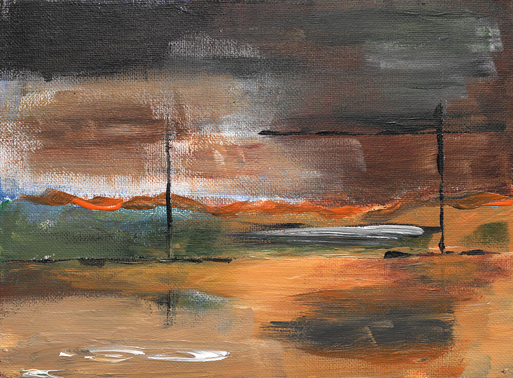 Moody Horizon Landscape art print by Kjeld Olsen for $57.95 CAD