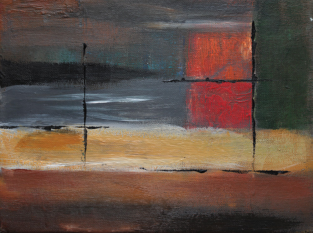 Abstract Red Crossing art print by Kjeld Olsen for $57.95 CAD