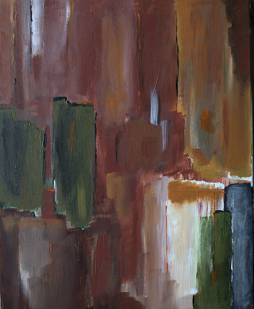 Muted Cityscape Abstract art print by Kjeld Olsen for $57.95 CAD