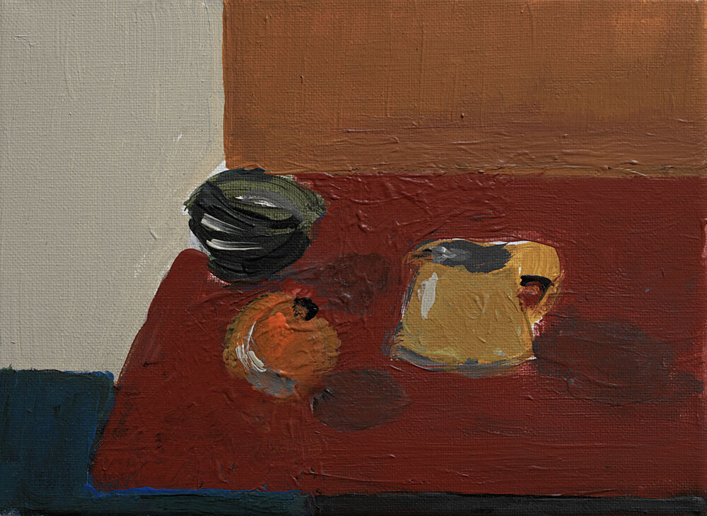 Fruit and Yellow Mug art print by Kjeld Olsen for $57.95 CAD