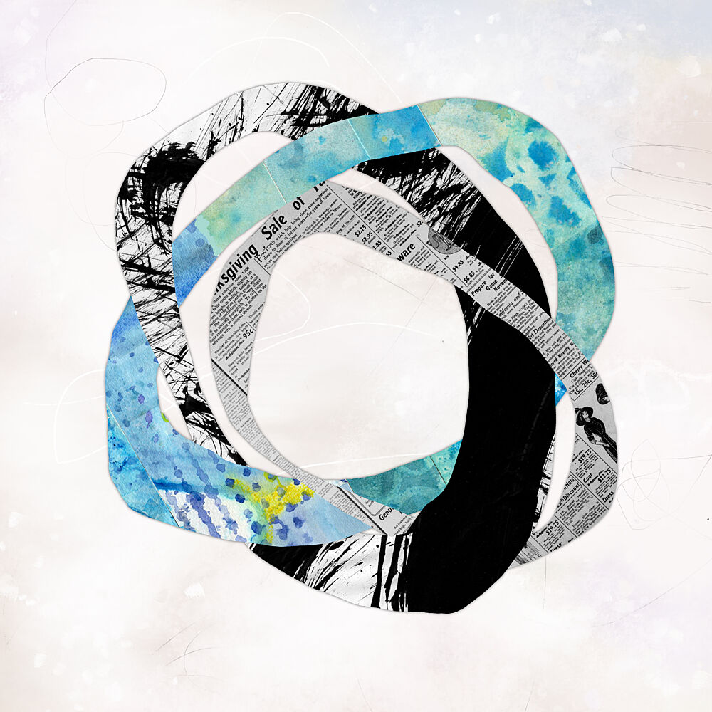 Intertwined Abstract Shapes art print by Laura H Gibson for $57.95 CAD