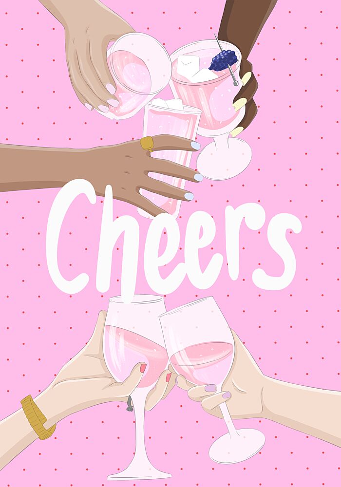 Cheers to Friendship art print by Lisen Vennesland for $57.95 CAD