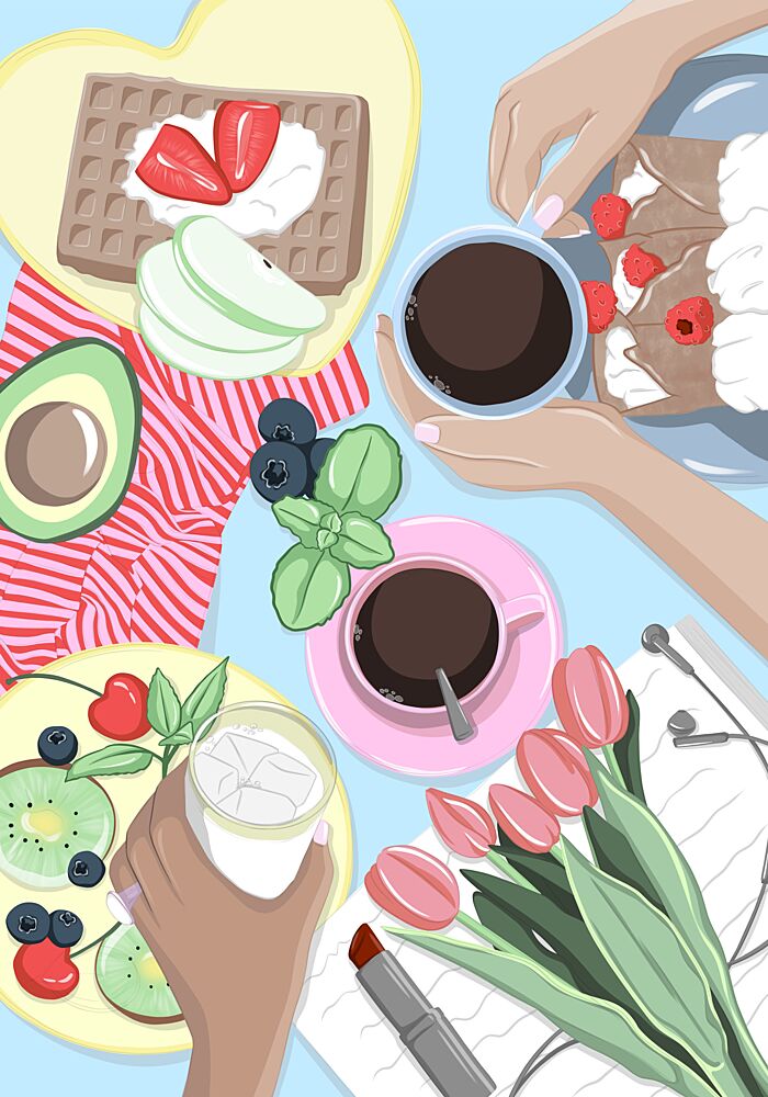 Brunch with Friends art print by Lisen Vennesland for $57.95 CAD