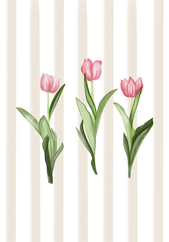Gentle Pink Tulips art print by Lisen Vennesland for $57.95 CAD