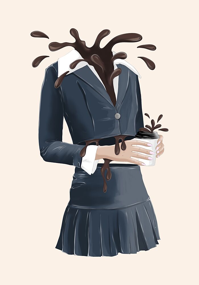 Coffee Explodes Business art print by Lisen Vennesland for $57.95 CAD