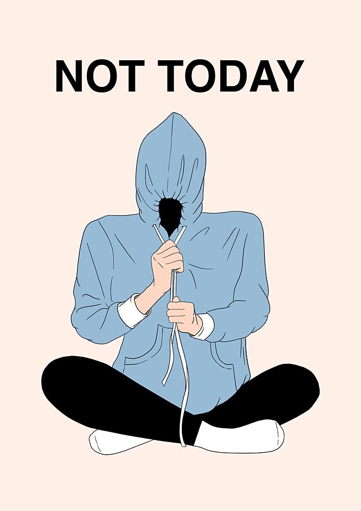 Not Today Mood art print by Lisen Vennesland for $57.95 CAD