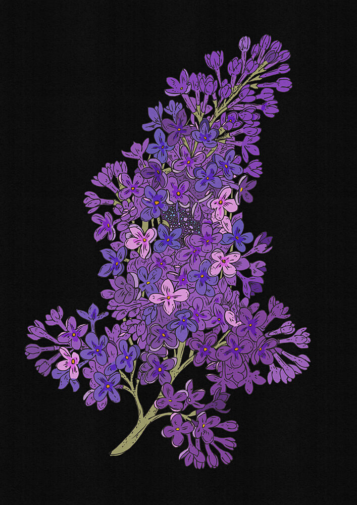 Deep Purple Lilacs art print by Nicholas for $57.95 CAD