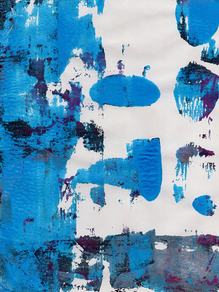 Vibrant Blue Shapes art print by Dina Dankers for $57.95 CAD