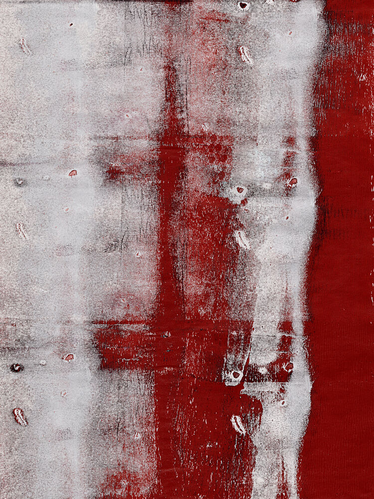 Bold Crimson Abstract art print by Dina Dankers for $57.95 CAD