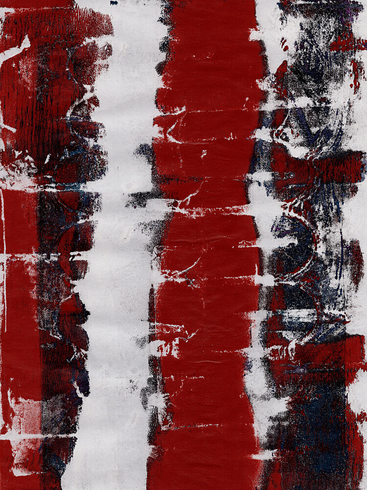 Textured Red White Stripes art print by Dina Dankers for $57.95 CAD