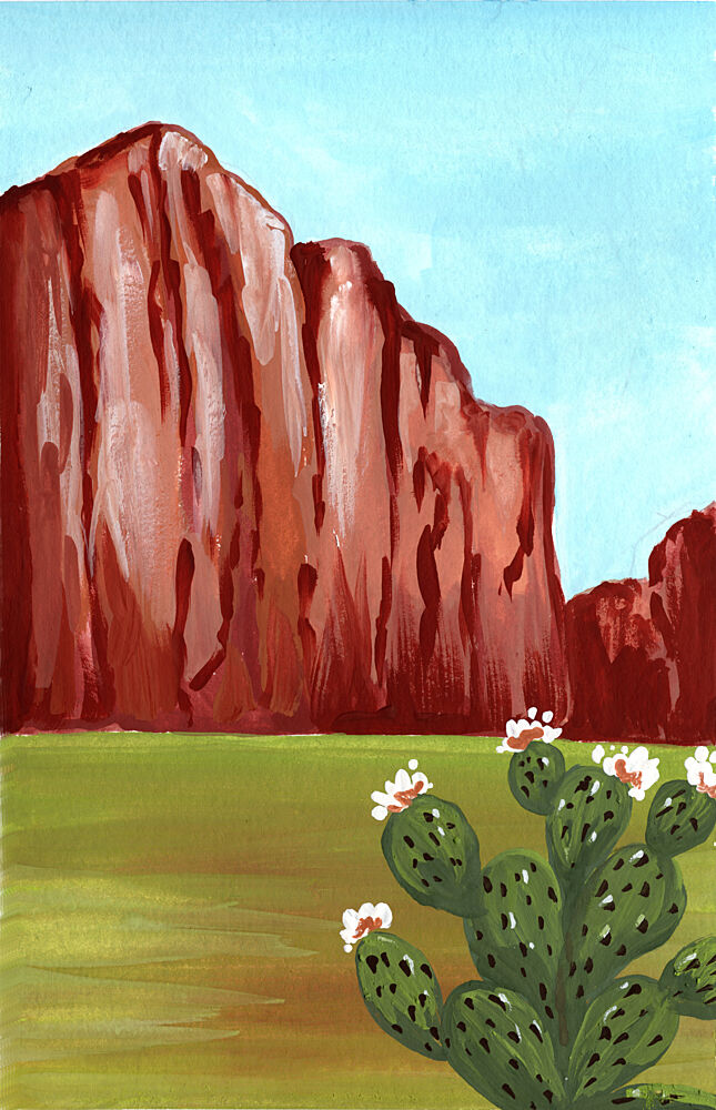 Southwest Cactus Bloom art print by Jasmine Goodwin for $57.95 CAD