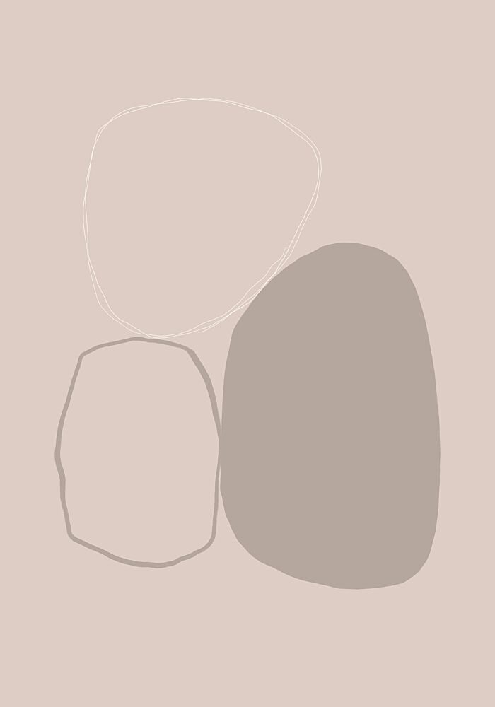 Neutral Organic Forms art print by Uplusmestudio for $57.95 CAD
