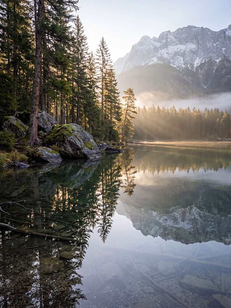 Golden Light Mountain Lake art print by Andreas Magnusson for $57.95 CAD