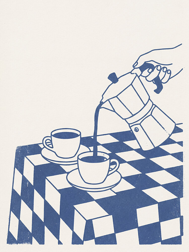 Moka Pot Morning art print by Andreas Magnusson for $57.95 CAD