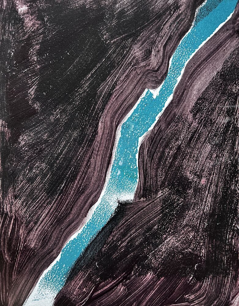 Vibrant River Canyon art print by Christina Misuro for $57.95 CAD