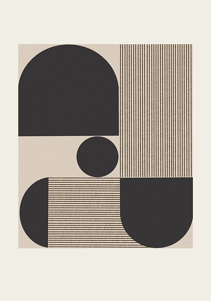 Abstract Geometric Shapes art print by The Miuus Studio for $57.95 CAD