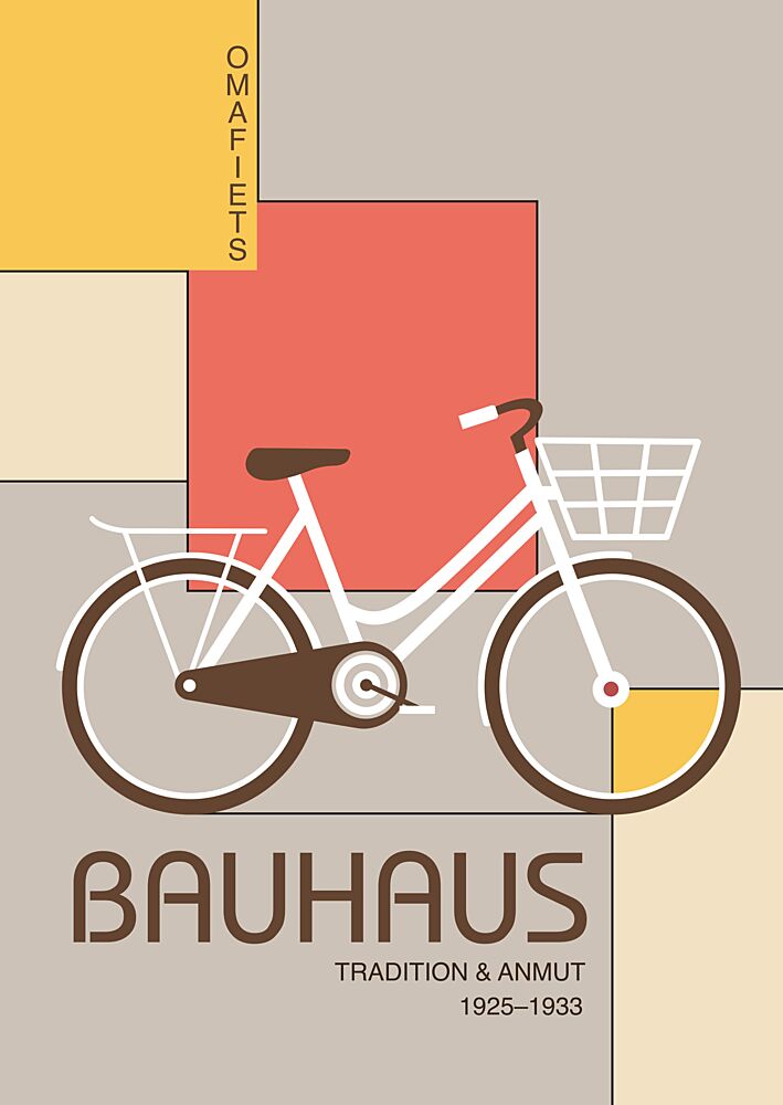 Bauhaus Bicycle Design art print by Fadil Roze for $57.95 CAD