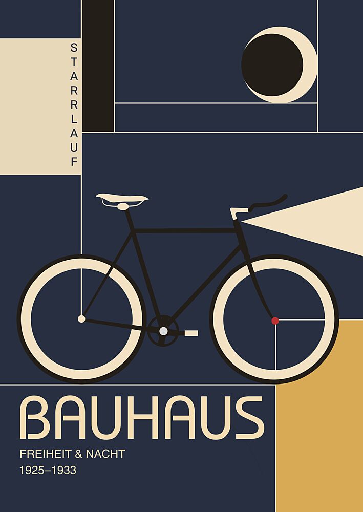 Retro Night Bicycle art print by Fadil Roze for $57.95 CAD