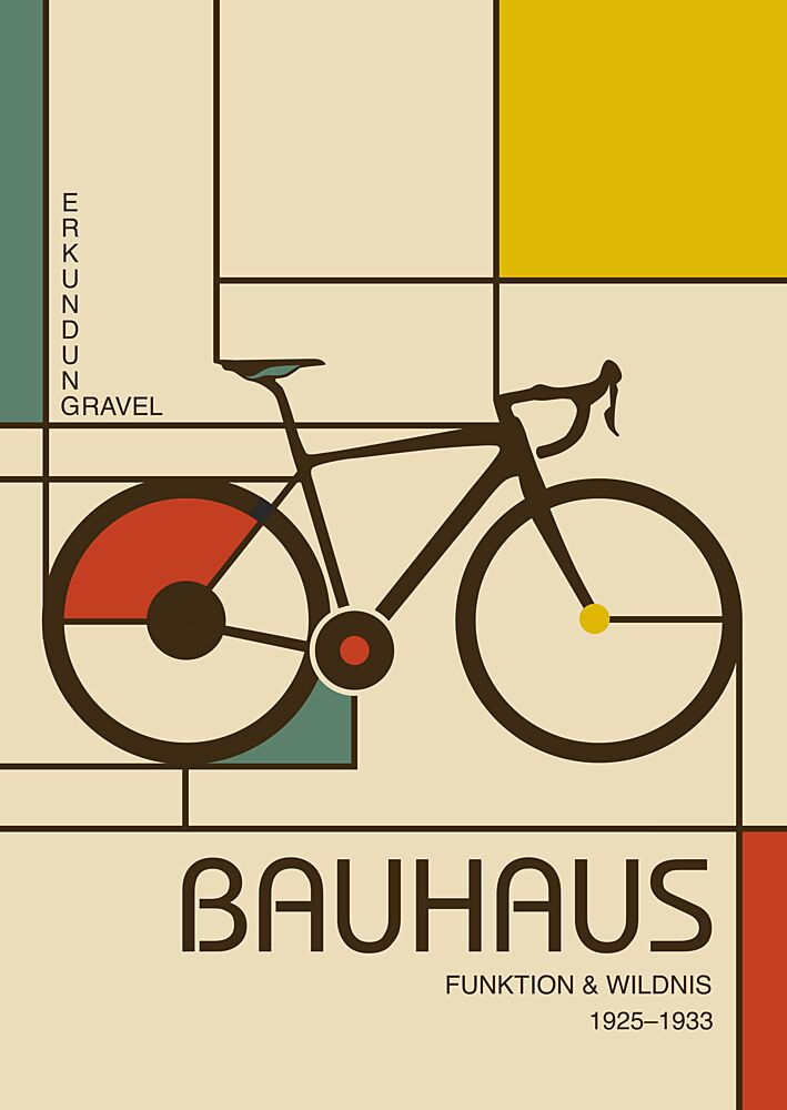 Bauhaus Bike Exploration art print by Fadil Roze for $57.95 CAD