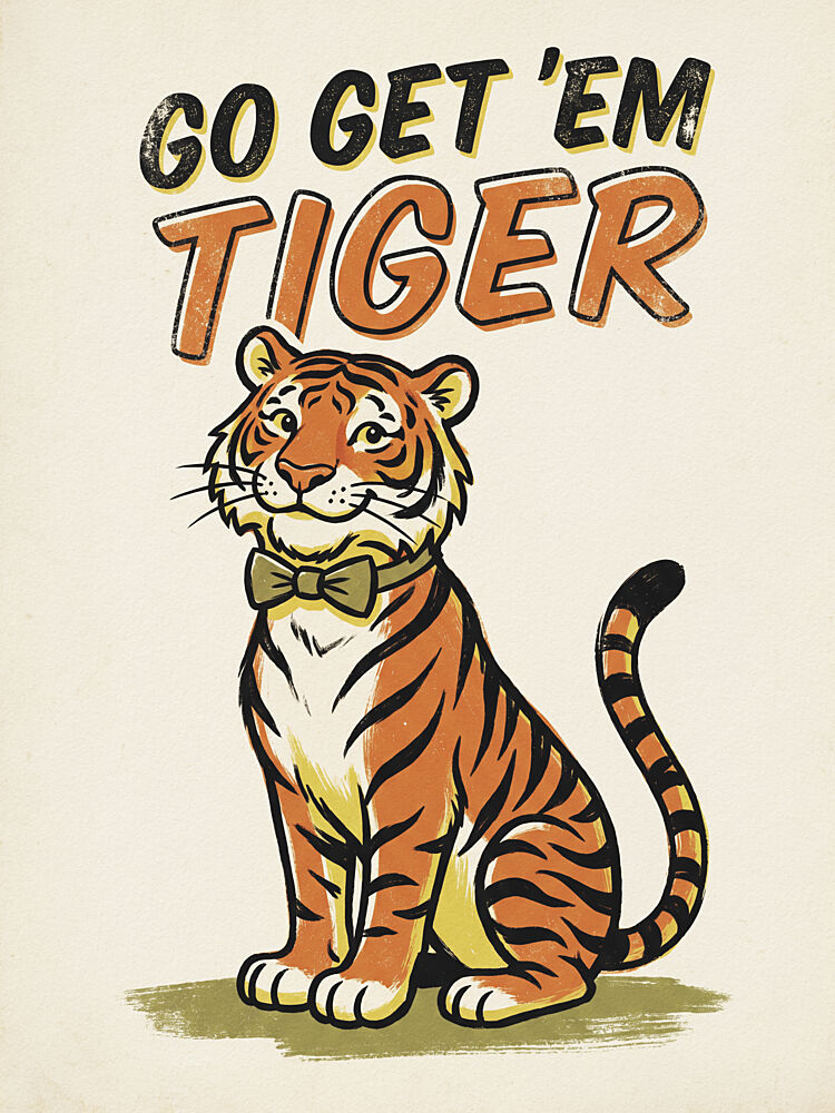 Go Get Em Tiger art print by Andreas Magnusson for $57.95 CAD