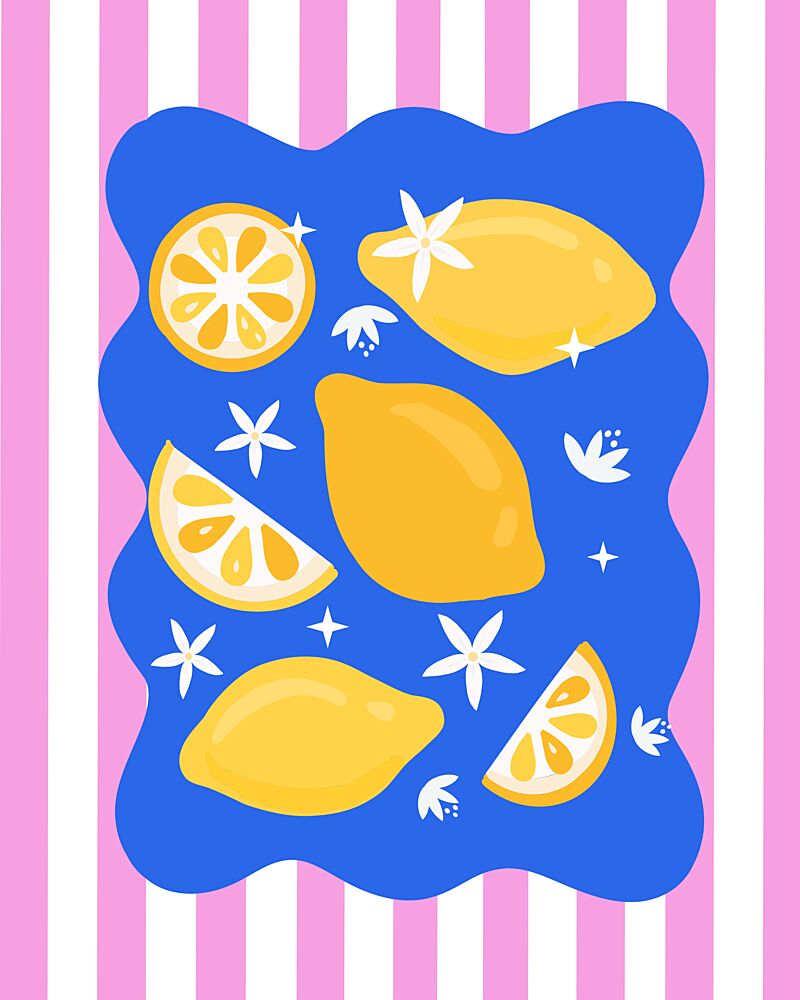 Bright Summer Lemons art print by Petra Lizde for $57.95 CAD