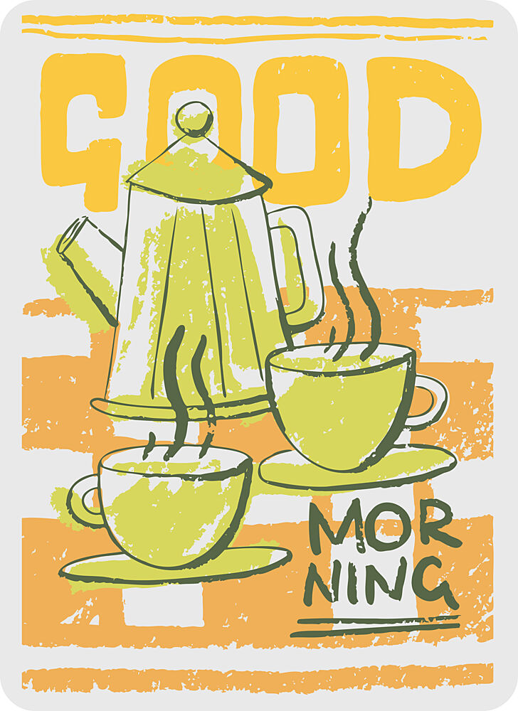 Good Morning Coffee art print by Marika Barsrsind for $57.95 CAD