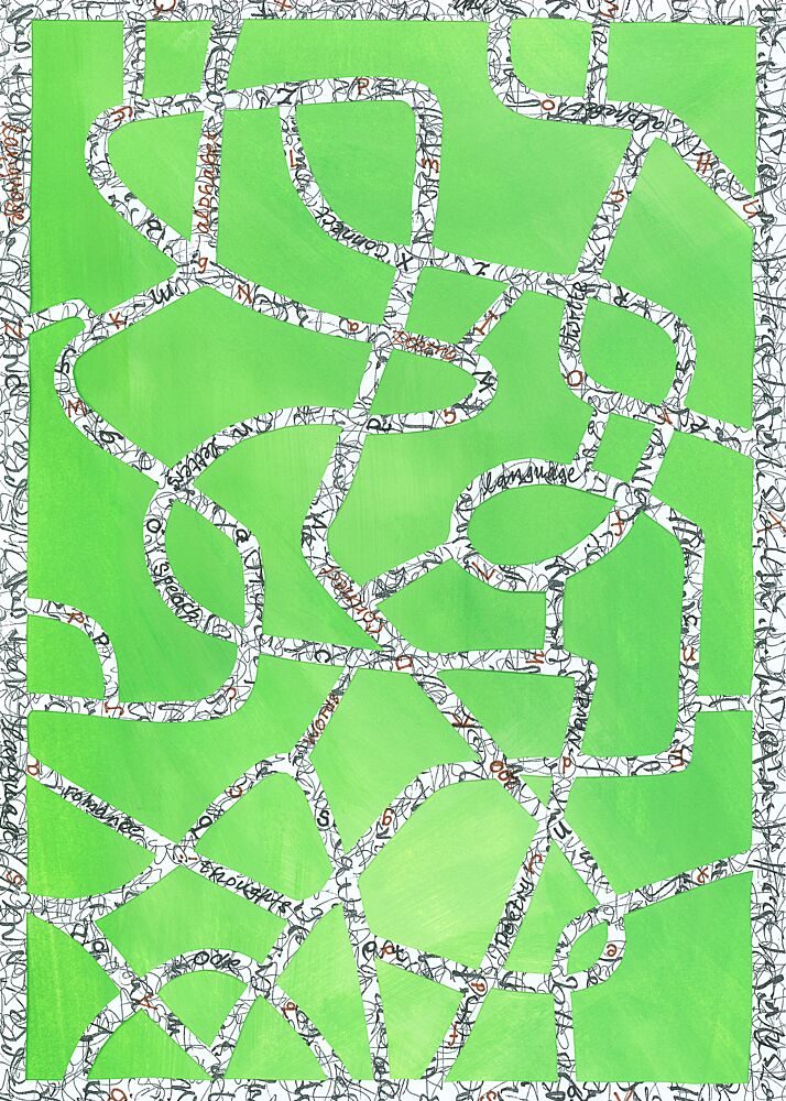 Tangled Green Typography art print by Isabelle Brent for $57.95 CAD