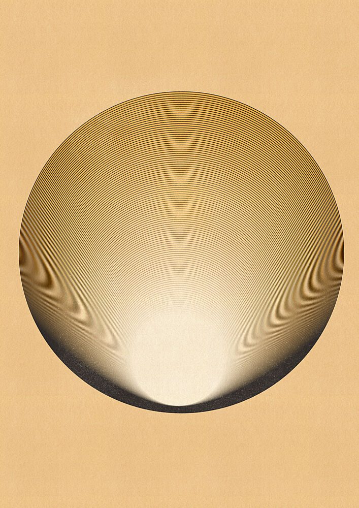 Concentric Golden Glow art print by Nicholas for $57.95 CAD