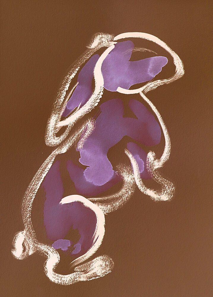 Abstract Purple Bunny art print by Santhosh Ch for $57.95 CAD