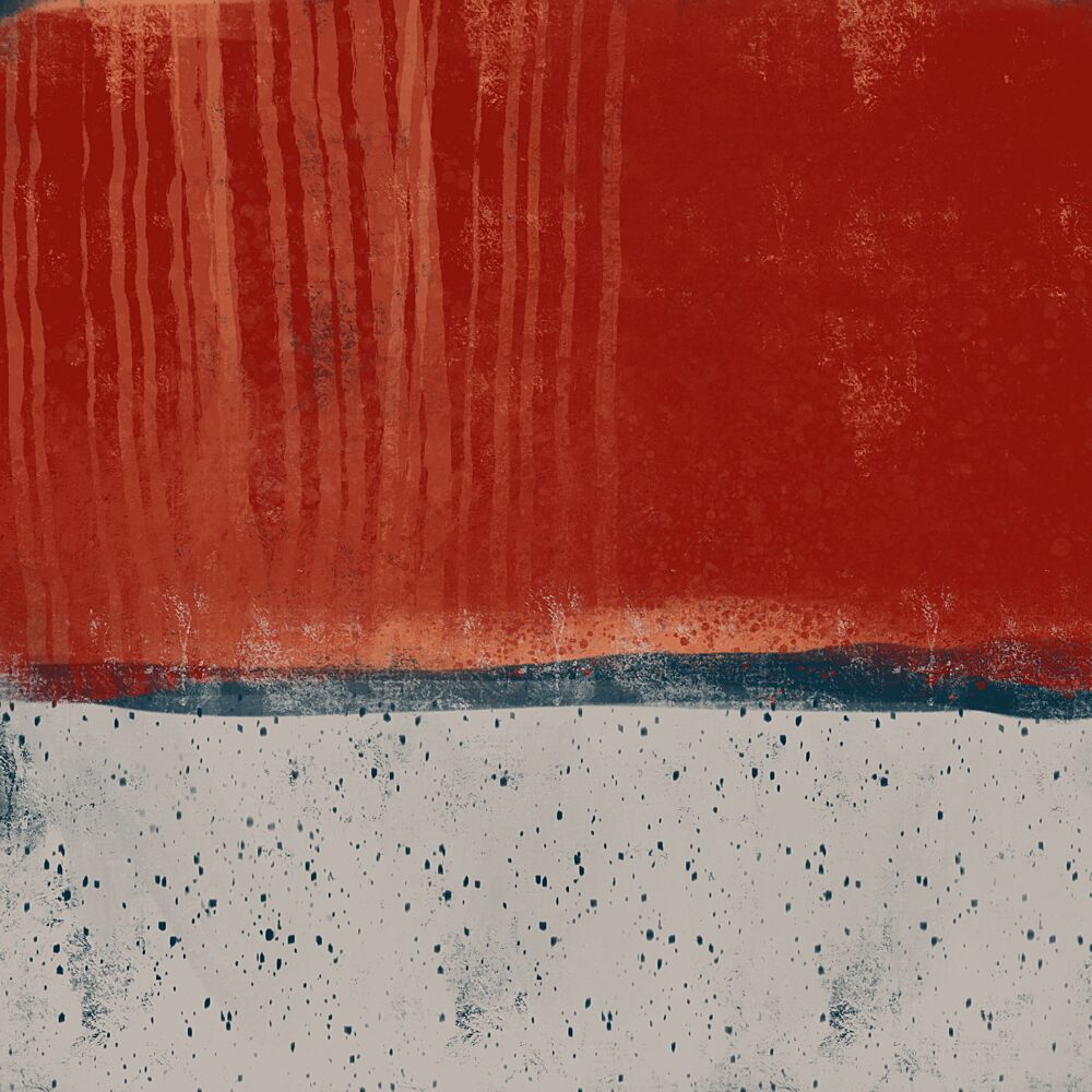 Rustic Red Earth Lines art print by Mansi Saxena for $57.95 CAD