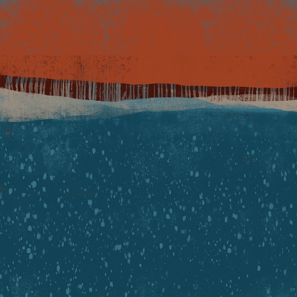 Abstract Forest Waters art print by Mansi Saxena for $57.95 CAD
