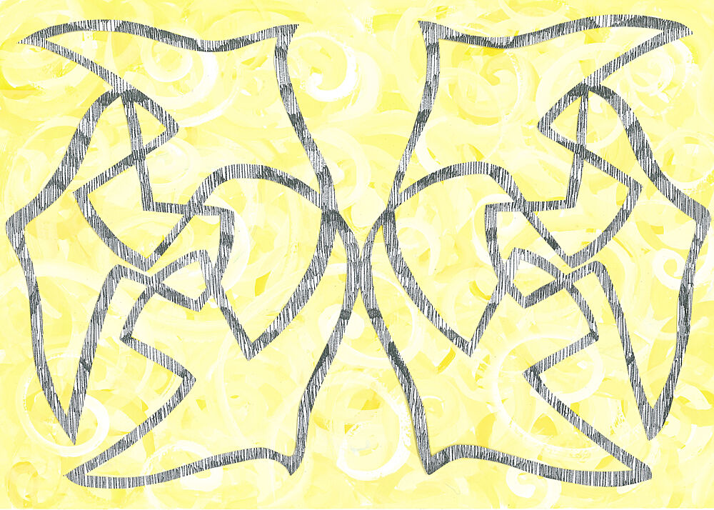 Abstract Yellow Flow art print by Isabelle Brent for $57.95 CAD