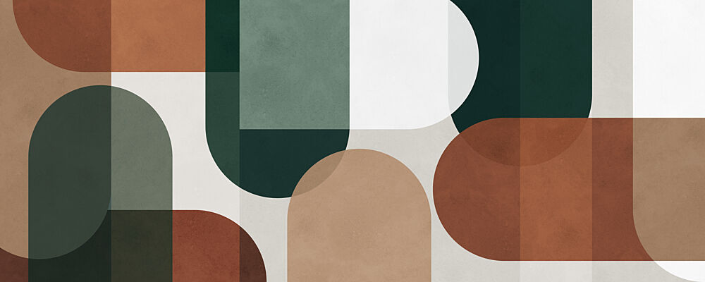 Earthy Abstract Shapes art print by Vitor Costa for $57.95 CAD