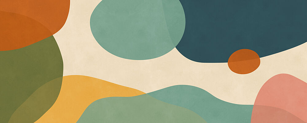 Modern Abstract Landscape art print by Vitor Costa for $57.95 CAD
