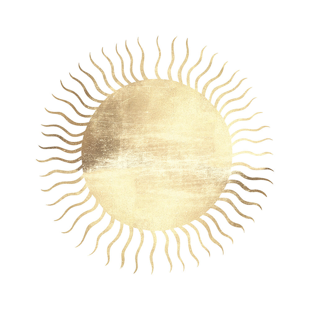 Golden Celestial Sun art print by Vitor Costa for $57.95 CAD