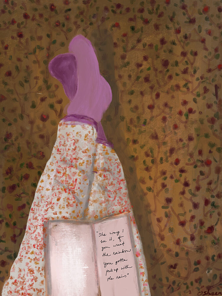Cozy Reading Legs art print by Osheensgallery for $57.95 CAD