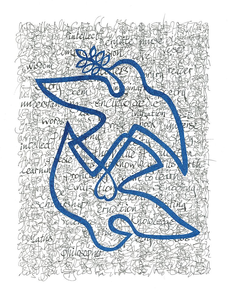 Peace Doves of Knowledge art print by Isabelle Brent for $57.95 CAD