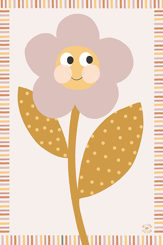 Cheerful Flower Friend art print by Menina Lisboa for $57.95 CAD