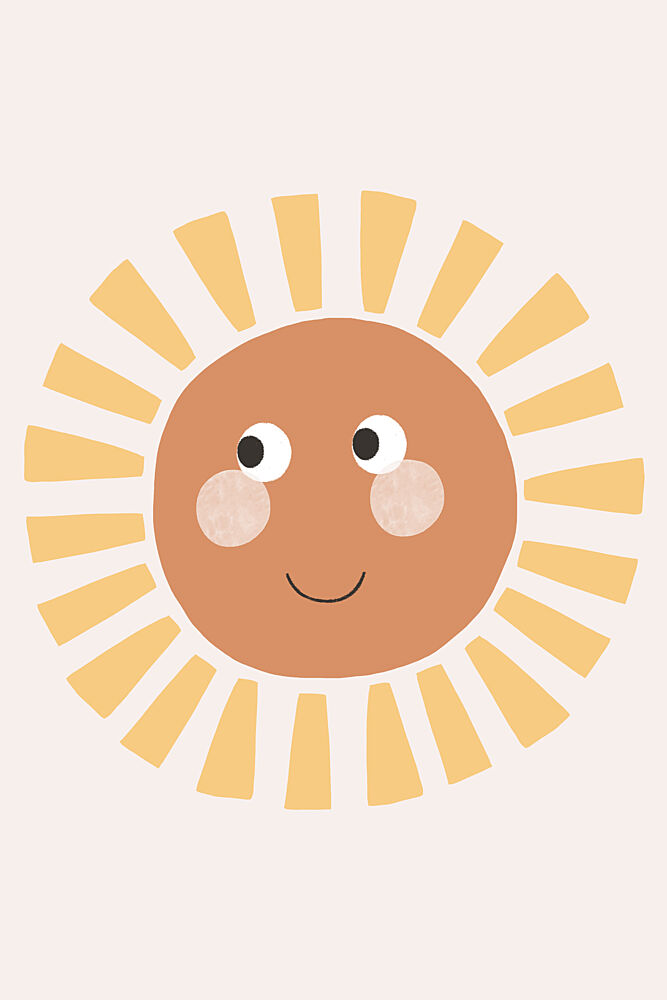 Happy Smiling Sun art print by Menina Lisboa for $57.95 CAD