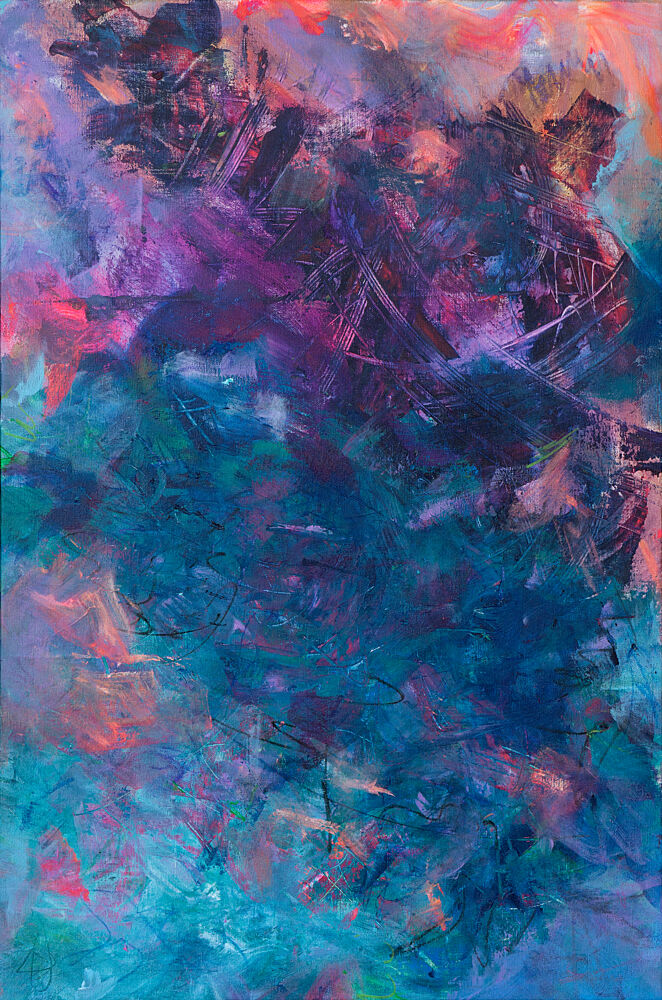 Vibrant Abstract Flow art print by Anastasiya Devochkina for $57.95 CAD