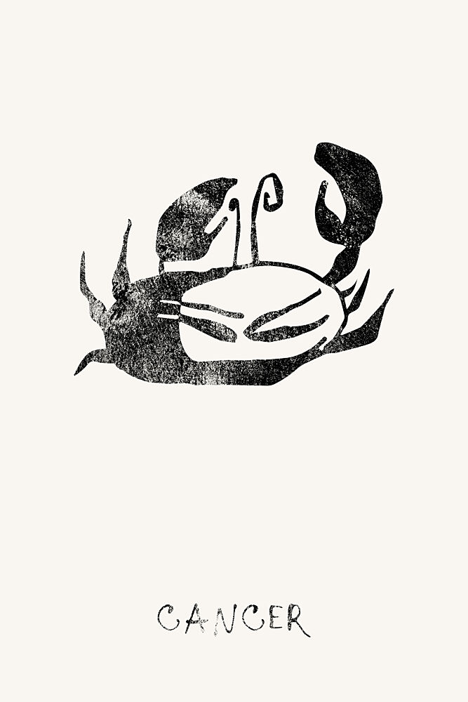 Cancer Zodiac Crab art print by Treechild for $57.95 CAD