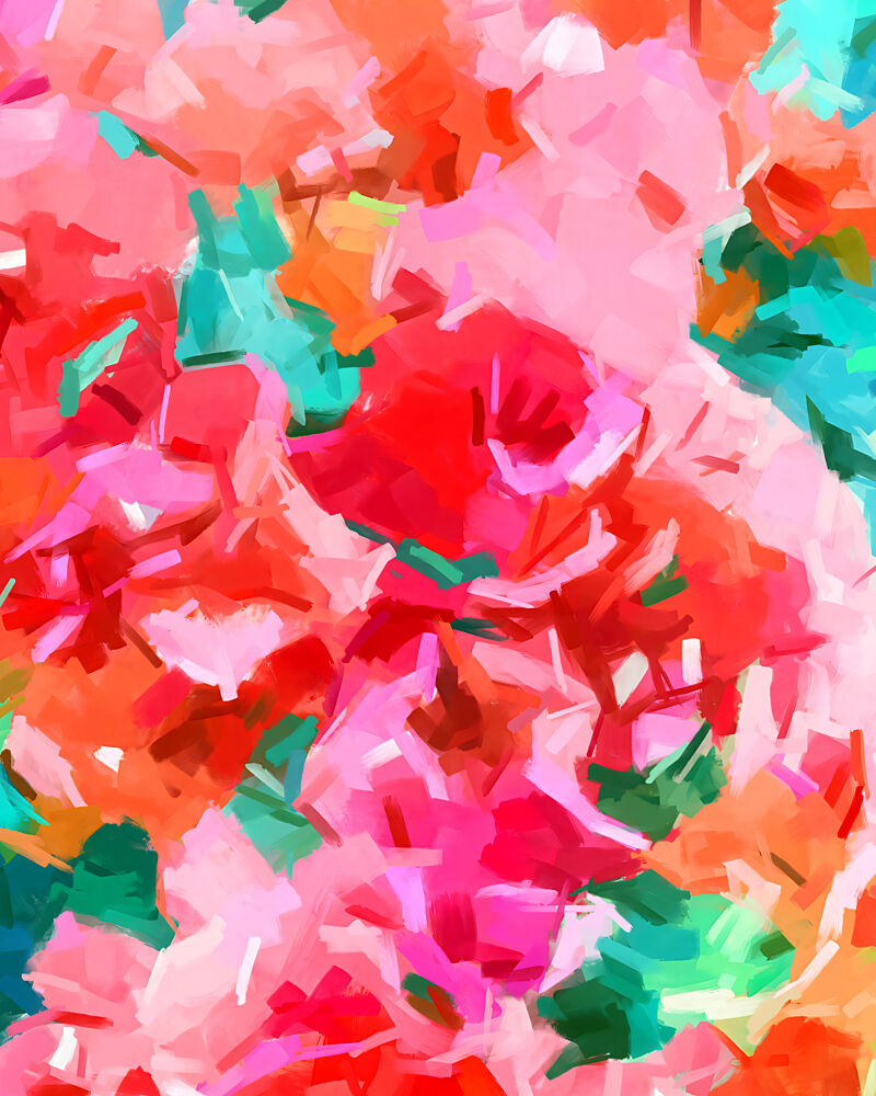 Vibrant Abstract Strokes art print by Uma Gokhale for $57.95 CAD