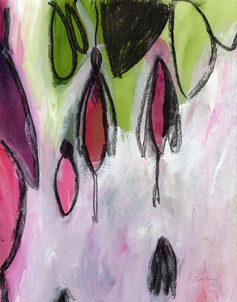 Vibrant Floral Abstraction art print by Janel Bragg for $57.95 CAD