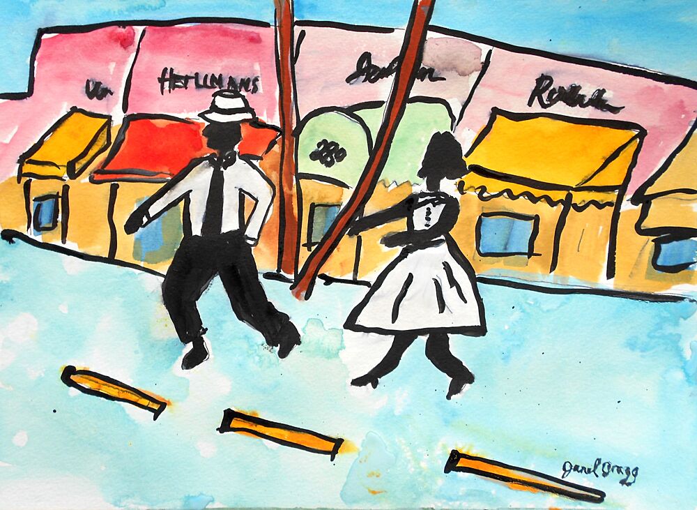 Joyful Street Dance art print by Janel Bragg for $57.95 CAD