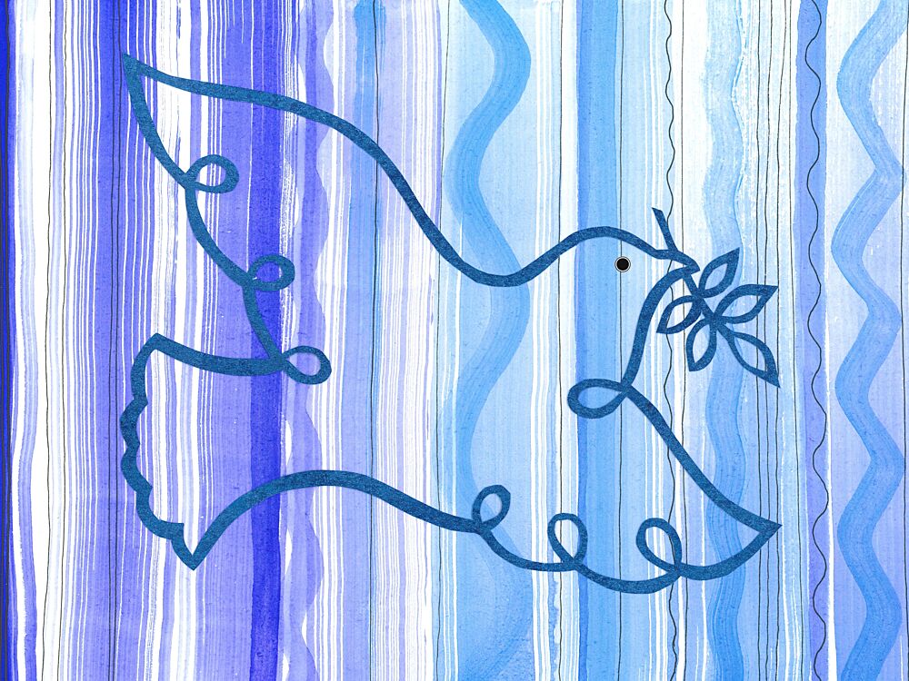 Serene Blue Dove art print by Isabelle Brent for $57.95 CAD