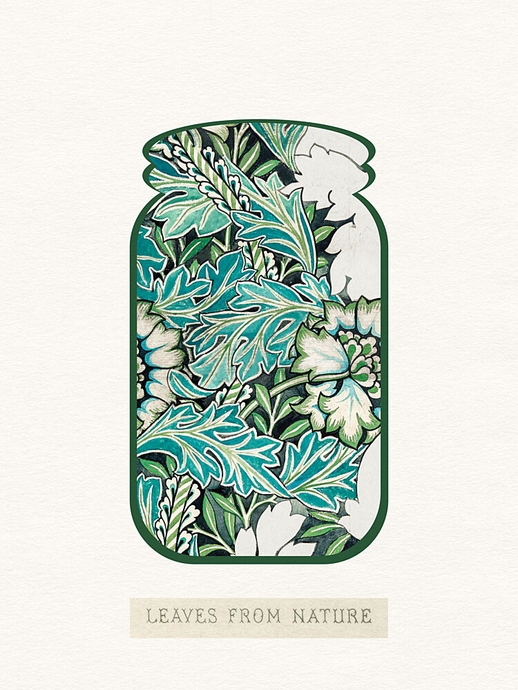 Botanical Jar Pattern art print by Wild Violets for $57.95 CAD
