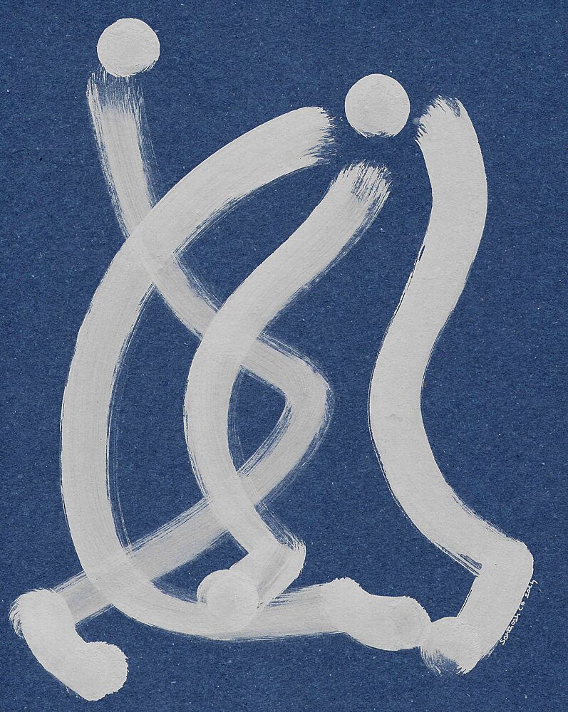 Connecting Abstract Forms art print by Santhosh Ch for $57.95 CAD
